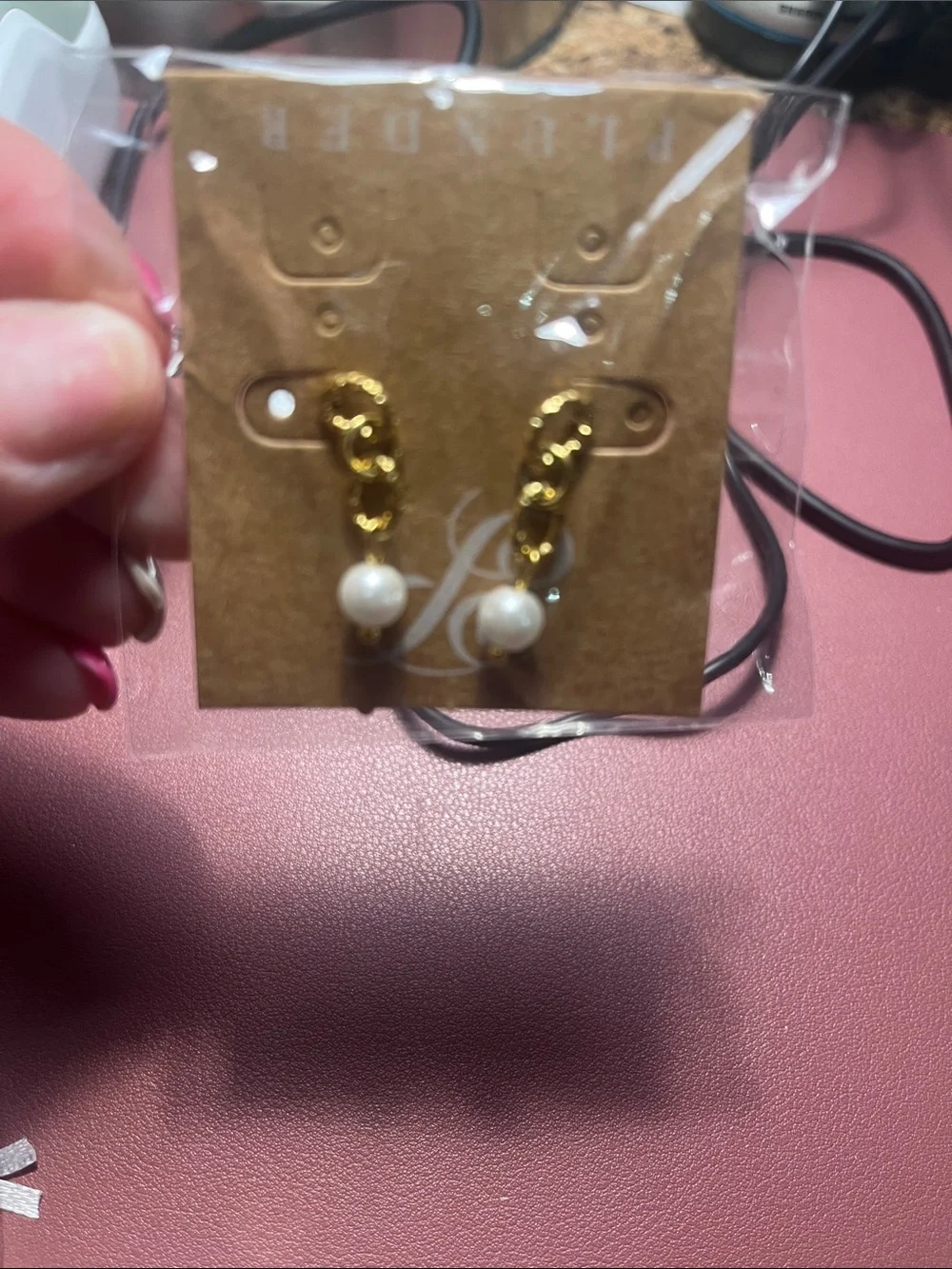 Women's Gold-Tone Hoop Bracelet Trio and 2 pair earrings